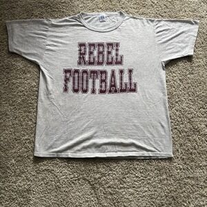 Vintage 90s Russell Athletic Rebel Football T Shirt Men's XL USA MADE
